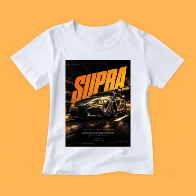Supra Power House Print T-Shirt by Kahvira Clothing