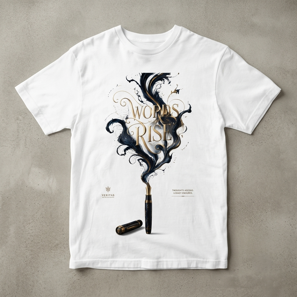 Ink Creation Print T-Shirt by Kahvira Clothing
