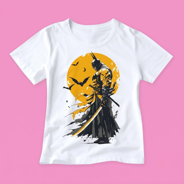 Batman Sword Print T-Shirt by Kahvira Clothing