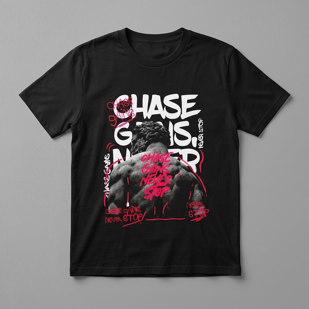 Hulk Chase Print T-Shirt by Kahvira Clothing