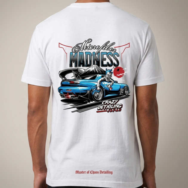 Madness of the Drift Car Print T-Shirt by Kahvira Clothing