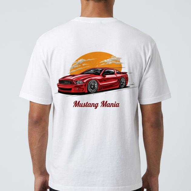 Sunny Drive Car Print T-Shirt by Kahvira Clothing