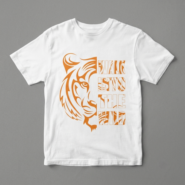 Walk in the Wild Tiger Print T-Shirt by Kahvira Clothing